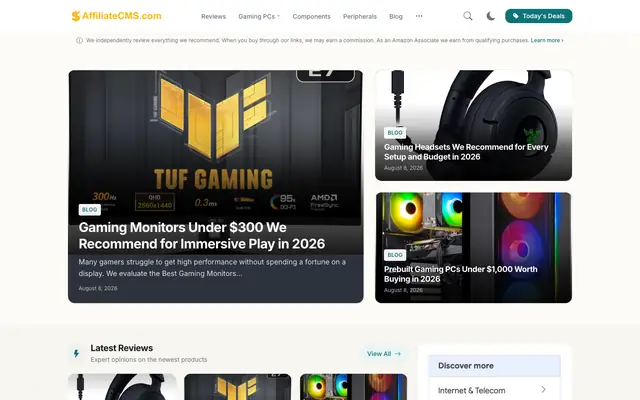 Ảnh chụp trang chủ iflmmo.affiliatecms.com: Website review Gaming PC và thiết bị